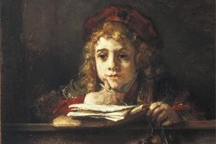 Rembrandt van Rijn, Titus aan de lezenaar, 1655.
Collectie: Museum Boijmans Van Beuningen, Rotterdam.